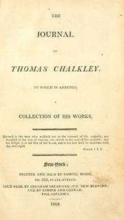 Front cover of The journal of Thomas Chalkley by Thomas Chalkley