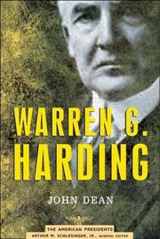 Cover of Warren G. Harding by John W. Dean