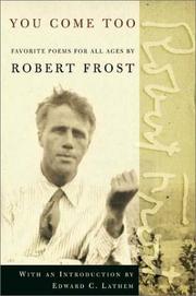 Cover of You come too by Robert Frost
