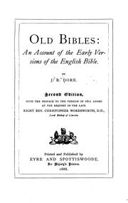 Cover of Old Bibles by J. R. Dore