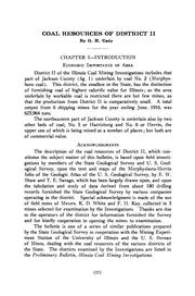 Front cover of Coal resources of district II by Gilbert H. Cady