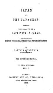 Front cover of Japan and the Japanese by Vasiliĭ Mikhaĭlovich Golovnin