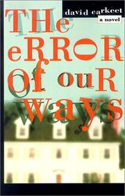 Cover of The Error of Our Ways by David Carkeet