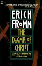 Front cover of The Dogma of Christ by Erich Fromm