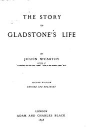 Cover of The story of Gladstone's life by Justin McCarthy