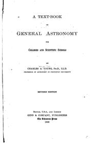 Front cover of A text-book of general astronomy for colleges and scientific schools by Charles A. Young
