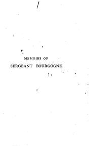 Front cover of Memoirs of Sergeant Bourgogne (1812-1813) by Adrien Jean Baptiste François Bourgogne
