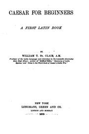 Cover of Caesar for beginners by St. Clair, William Thomas