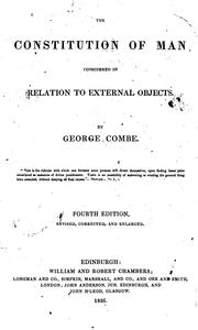 Front cover of Constitution of man by George Combe