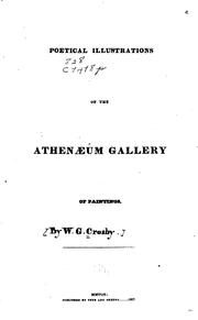 Front cover of Poetical illustrations of the Athenaeum Gallery of paintings by Boston Athenaeum