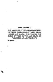 Front cover of Ballads of the wine mad town by Florence Wobber