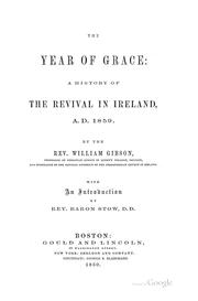 Front cover of The year of grace by Rev. William Gibson