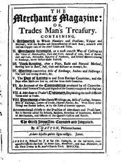 Front cover of The merchant's magazine, or, Trades-man's treasury by Hatton, Edward b. 1664?