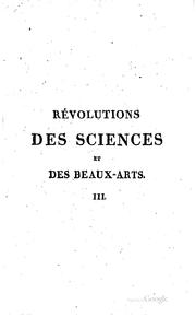 Front cover of Essai d'une histoire des révolutions arrivées dans les sciences et les beaux-arts by Roujoux, P. G. baron de