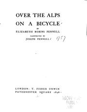 Cover of Over the Alps on a bicycle by Elizabeth Robins Pennell