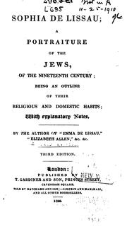 Cover of Sophia de Lissau by Amelia Bristow