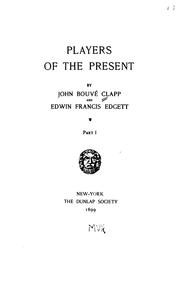 Front cover of Players of the present by John Bouvé Clapp