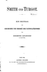 Front cover of Smith und Turgot by Siegmund Feilbogen