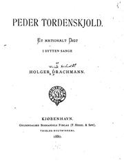 Cover of Peder Tordenskjold by Holger Drachmann