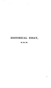 Front cover of Historical essay on the first publication of Sir Isaac Newton's Principia by Stephen Peter Rigaud