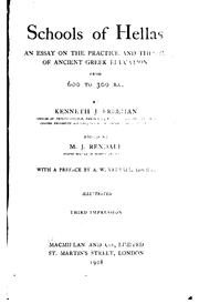 Cover of Schools of Hellas by Freeman, Kenneth John