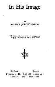 Cover of In His image by William Jennings Bryan