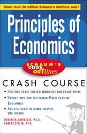 Front cover of Principles of economics by Dominick Salvatore