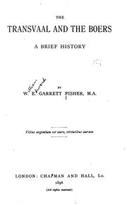 Front cover of The Transvaal and the Boers by William Edward Garrett Fisher