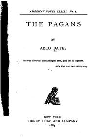 Cover of The Pagans by Arlo Bates