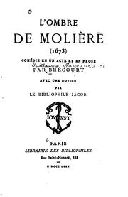 Cover of L' Ombre de Molière by Guillaume Marcoureau de Brécourt