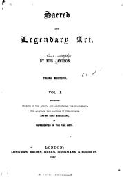 Cover of Sacred and legendary art by Mrs. Anna Jameson