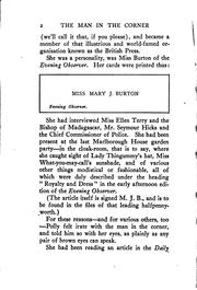 Front cover of The Old Man in the Corner by Emma Orczy