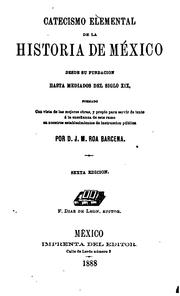 Front cover of Catecismo elemental de la historia de México by José María Roa Bárcena