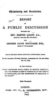 Cover of Christianity and secularism by George Jacob Holyoake