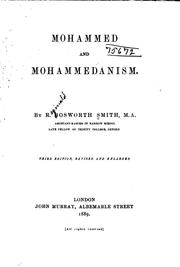 Cover of Mohammed and Mohammedanism by R. Bosworth Smith