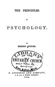 Front cover of The principles of psychology by William James