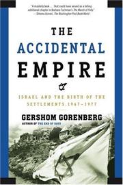Front cover of The accidental empire by Gershom Gorenberg