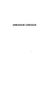 Front cover of Abraham Lincoln by Curtis, William Eleroy