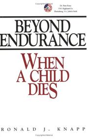 Cover of Beyond endurance by Ronald J. Knapp