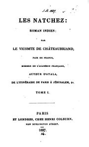 Cover of Les Natchez by François-René de Chateaubriand