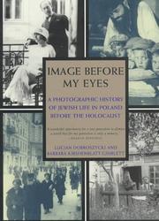 Front cover of Image before my eyes by Lucjan Dobroszycki