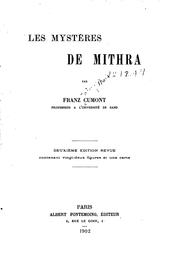Cover of Les Mystères de Mithra by Franz Valery Marie Cumont