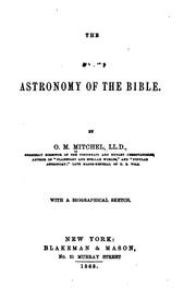 Front cover of The Astronomy of the Bible by O. M. Mitchel