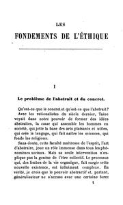 Cover of L' éthique by E. de Roberty