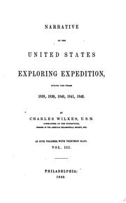 Cover of Narrative of the United States exploring expedition by Charles Wilkes