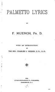 Cover of Palmetto lyrics by Francis Muench