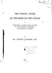 Front cover of The poetic story of the hero of the ocean by Horace Stillman