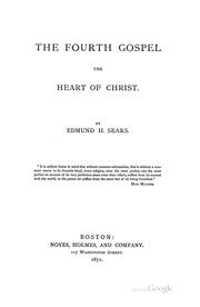 Cover of The Fourth gospel by Edmund H. Sears