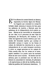 Cover of Hatuey by Francisco Sellén