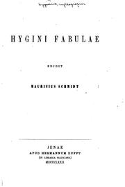 Cover of Fabulae by Gaius Julius Hyginus